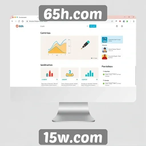 Análise da interface do usuário do site 65h.com