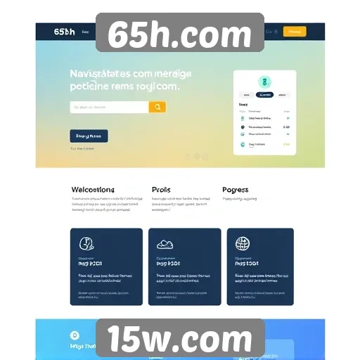 Interface do usuário e experiência de navegação em 65h.com